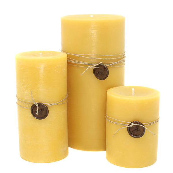 Beeswax Pillar Candles