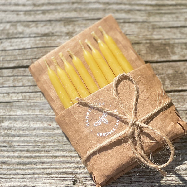 Beeswax birthday candles