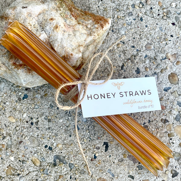 Honey Straws, bundle of 10