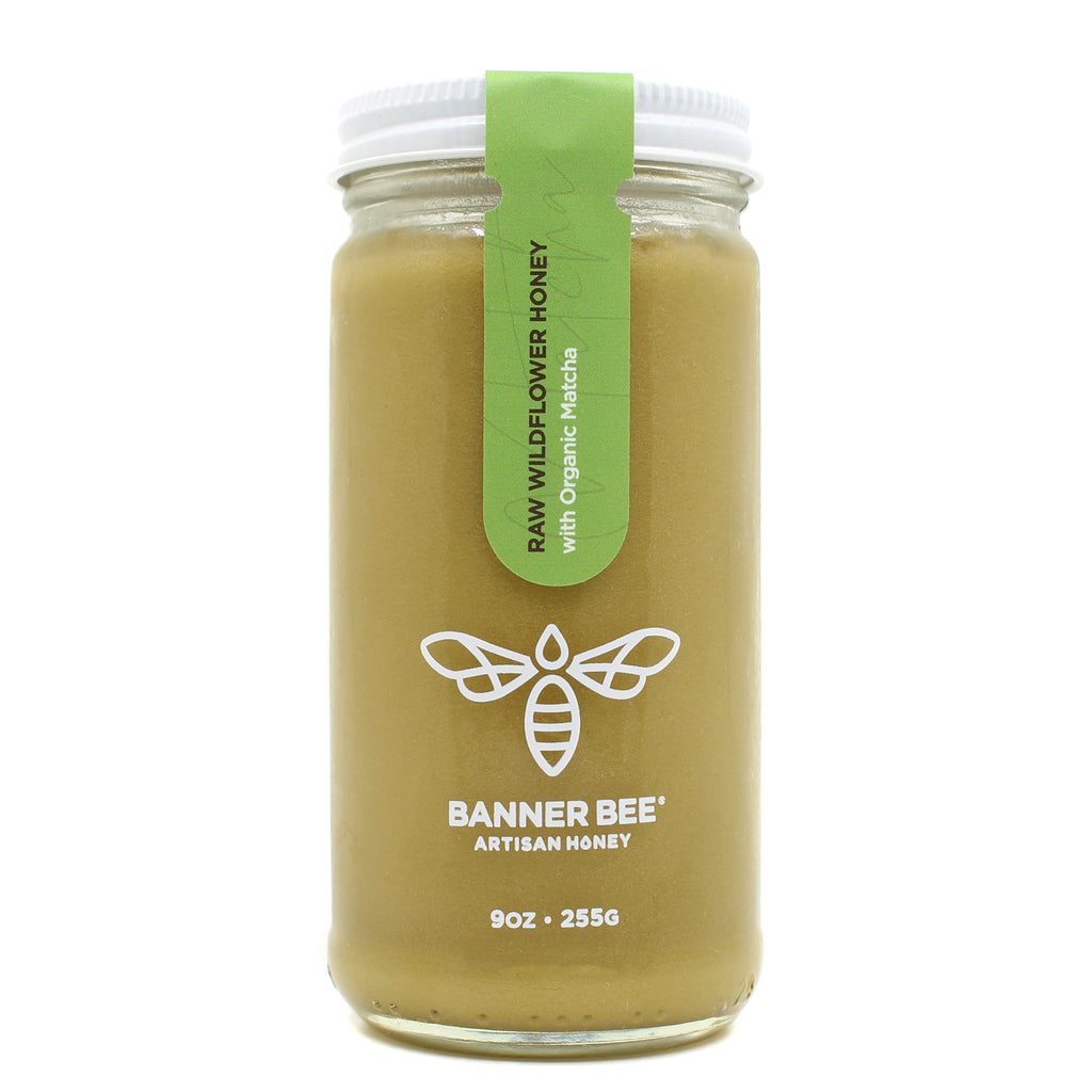 Matcha Enriched Raw Honey